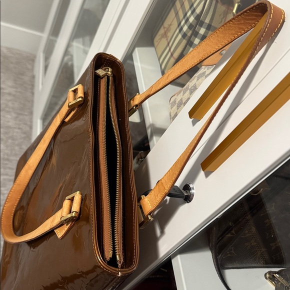 Louis Vuitton Brown Patent Leather Tote - Picture 9 of 16